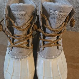 Canon Kids' Cream and Brown Boots